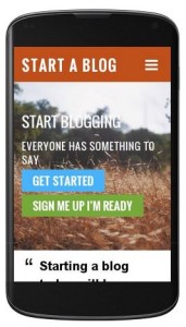 Start a Blog on Mobile