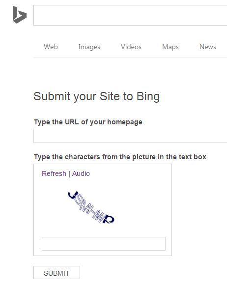Submit Blog to Bing